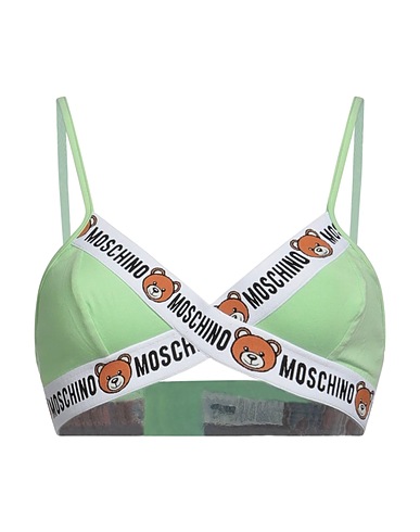 MOSCHINO Reggiseno UNDERWEAR Verde chiaro 95% Cotone, 5% Elastan