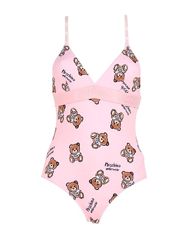 MOSCHINO Lingerie bodysuit Pink 95% Cotton, 5% Elastane