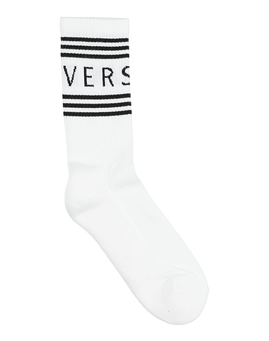 VERSACE Socken & Strümpfe Weiß 80% Baumwolle, 16% Polyamid, 4% Elastan