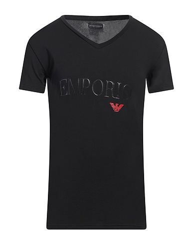 EMPORIO ARMANI Undershirt Black 95% Cotton, 5% Elastane