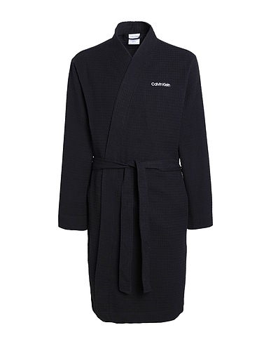 CALVIN KLEIN UNDERWEAR Dressing gowns & bathrobes Black 60% Cotton, 40% Recycled polyester