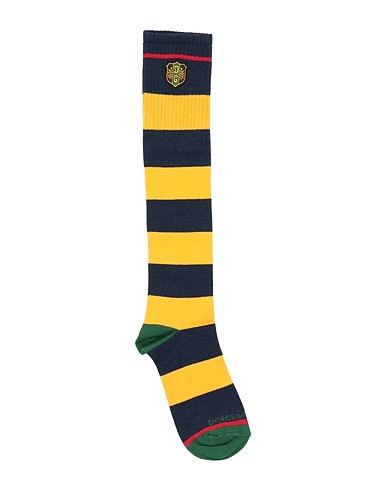 DOLCE&GABBANA Calze e Calzini Giallo ocra 80% Cotone, 18% Poliammide, 2% Elastan