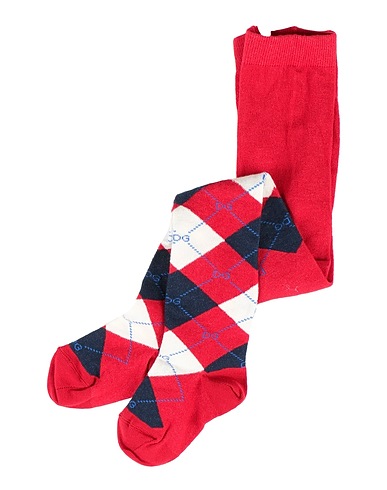 DOLCE&GABBANA Calze e Calzini Rosso 80% Cotone, 18% Poliammide, 2% Elastan