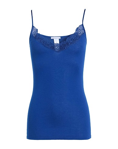 HANRO Undershirt Blue 100% Cotton