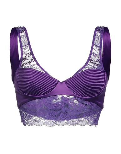 VERSACE Reggiseno Viola 100% Poliammide, Poliestere, Elastan
