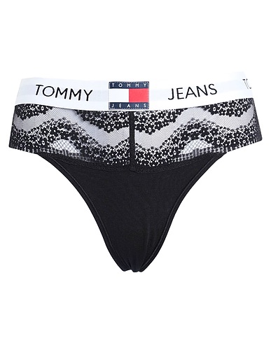 TOMMY JEANS ショーツ ブラック コットン 90% / ポリウレタン 10%