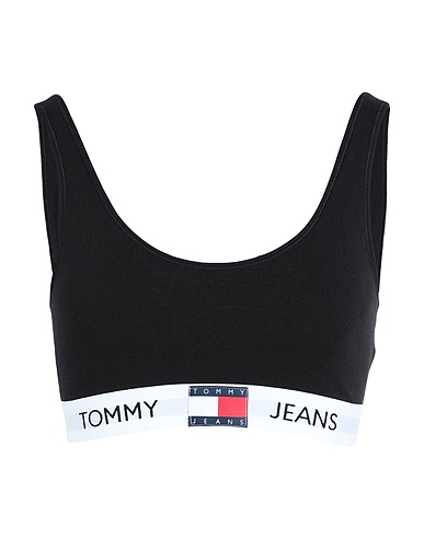 TOMMY JEANS Reggiseno Nero 90% Cotone, 10% Elastan