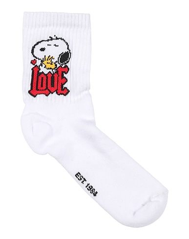 PHILOSOPHY di LORENZO SERAFINI Socks & tights X PEANUTS White 95% Cotton, 5% Elastane