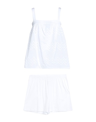 HANRO Pigiama Bianco 100% Cotone