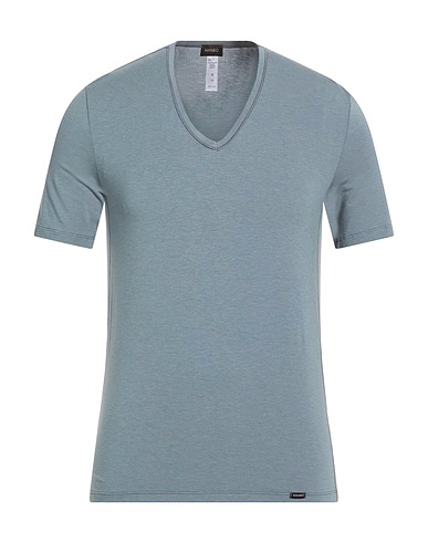 HANRO T-shirt intima Blu chiaro 63% Lyocell, 31% Cotone, 6% Elastan