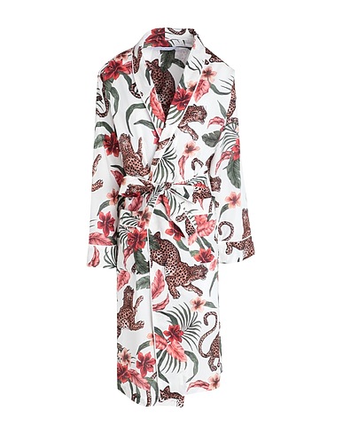 DESMOND & DEMPSEY Dressing gowns & bathrobes White 100% Cotton