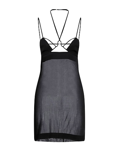 NENSI DOJAKA Short dress Black 100% Cotton