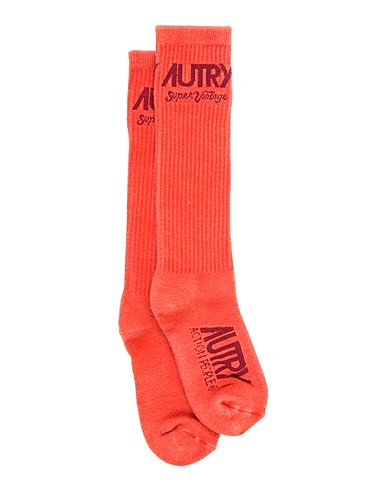 AUTRY Socks & tights Orange 78% Cotton, 10% Elastane, 10% Elastic fibres, 2% Nylon