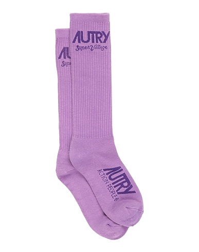 AUTRY Socks & tights Purple 78% Cotton, 10% Elastane, 10% Elastic fibres, 2% Nylon