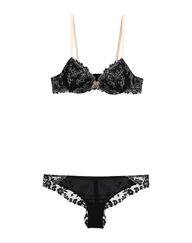 TWINSET UNDERWEAR Coordinato Nero 100% Poliammide