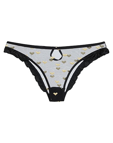 LE PETIT TROU Brief Black 100% Polyester, Silk