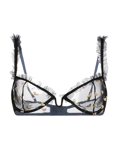 LE PETIT TROU Bra Black 100% Cotton