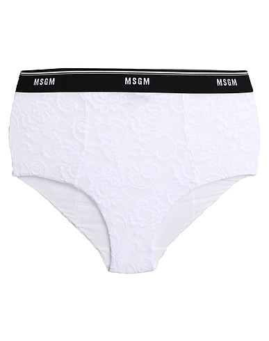 MSGM Slip Bianco 90% Poliammide, 10% Elastan