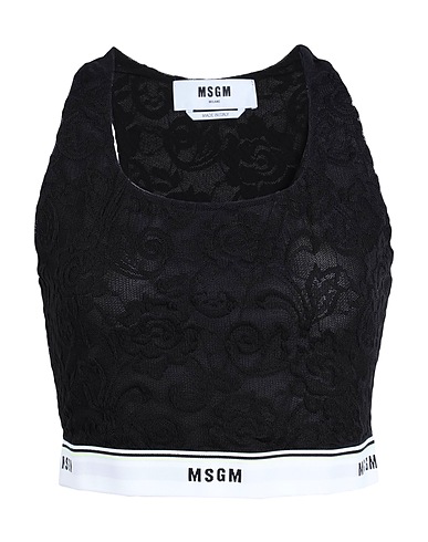MSGM Top Nero 90% Poliammide, 10% Elastan