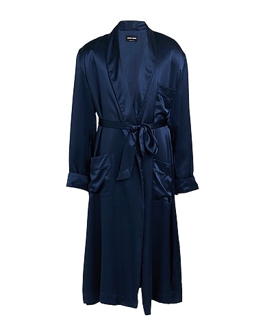 GIORGIO ARMANI Dressing gowns & bathrobes Midnight blue 100% Silk