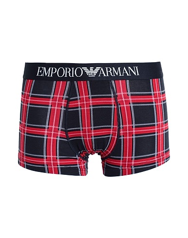 EMPORIO ARMANI Boxer Navy blue 95% Cotton, 5% Elastane, Polyamide, Polyester, Wool
