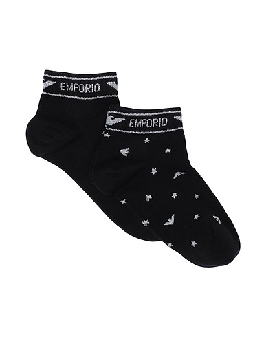 EMPORIO ARMANI Calze e Calzini Nero 76% Cotone, 21% Poliammide, 2% Elastan, 1% Poliestere