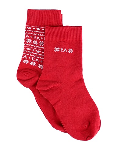 EMPORIO ARMANI Socken & Strümpfe Rot 73% Baumwolle, 25% Polyamid, 2% Elastan