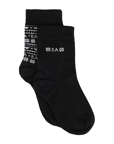 EMPORIO ARMANI Socks & tights Black 73% Cotton, 25% Polyamide, 2% Elastane