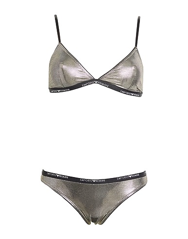 EMPORIO ARMANI Set Platinum 87% Polyester, 13% Elastane, Polyamide, Metallic fiber