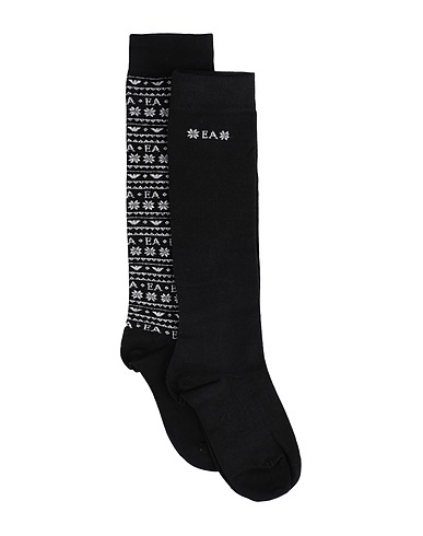 EMPORIO ARMANI Socks & tights Black 73% Cotton, 25% Polyamide, 2% Elastane
