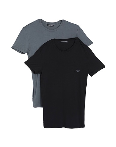 EMPORIO ARMANI Undershirt UNDERWEAR Black 95% Viscose, 5% Elastane