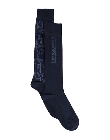 EMPORIO ARMANI Socks & tights Navy blue 70% Cotton, 28% Polyamide, 2% Elastane