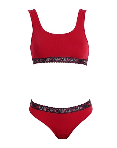 EMPORIO ARMANI アンダーウェアセット レッド コットン 95% / ポリウレタン 5%