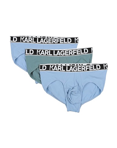 KARL LAGERFELD Brief Sky blue 95% Organic cotton, 5% Elastane
