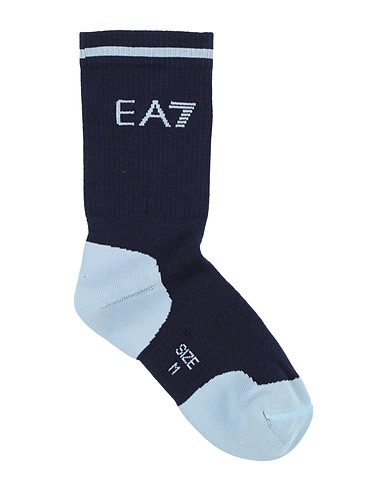 EA7 Socks & tights Midnight blue Cotton, Polyamide, Polyester, Elastane