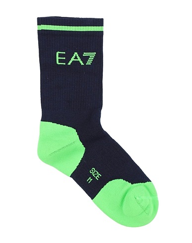 EA7 Socks & tights Green Cotton, Polyamide, Polyester, Elastane