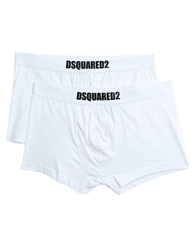 DSQUARED2 Caleçon Blanc 95% Coton, 5% Élasthanne