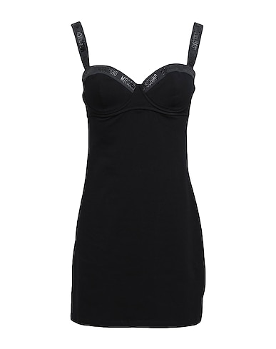 MOSCHINO スリップ ブラック コットン 92% / ポリウレタン 8%