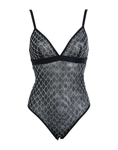 WOLFORD ボディスーツ ランジェリー ブラック ポリイミド 73% / ポリウレタン 27%
