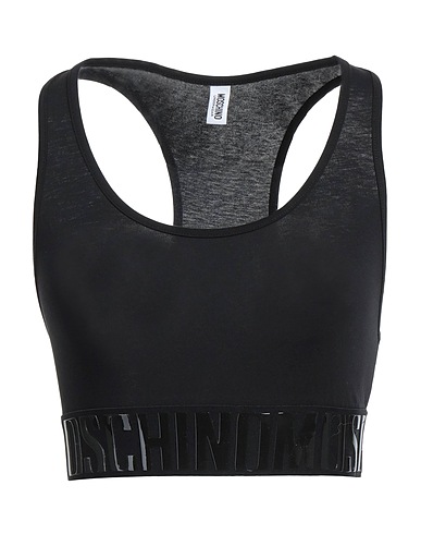MOSCHINO Top Black 94% Cotton, 6% Elastane