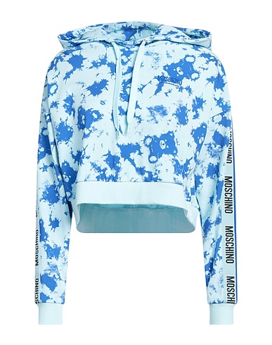 MOSCHINO Undershirt Sky blue 100% Cotton, Elastane