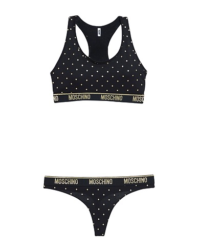 MOSCHINO Set UNDERWEAR Black 95% Cotton, 5% Elastane