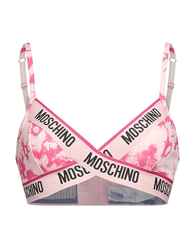 MOSCHINO Bra UNDERWEAR Pink 92% Cotton, 8% Elastane