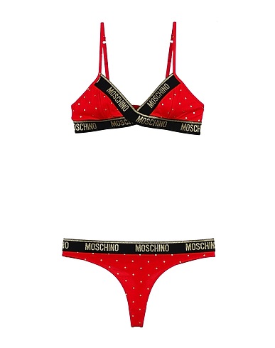 MOSCHINO Coordinato Rosso 95% Cotone, 5% Elastan