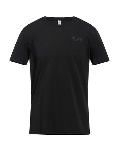 MOSCHINO Undershirt Black 93% Cotton, 7% Elastane