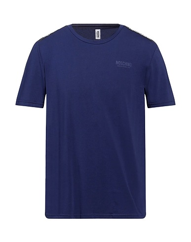 MOSCHINO Undershirt Navy blue 93% Cotton, 7% Elastane