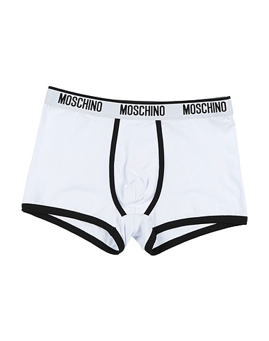 MOSCHINO Boxer Bianco 95% Cotone, 5% Elastan