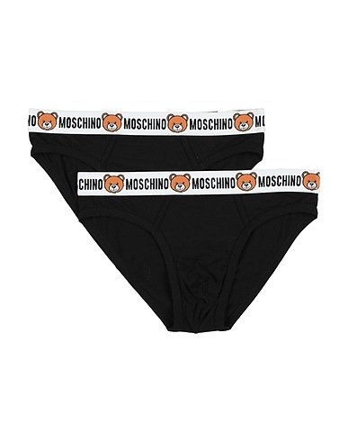MOSCHINO Slip Nero 95% Cotone, 5% Elastan