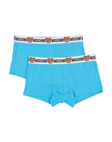 MOSCHINO Boxer UNDERWEAR Turquoise 95% Cotton, 5% Elastane