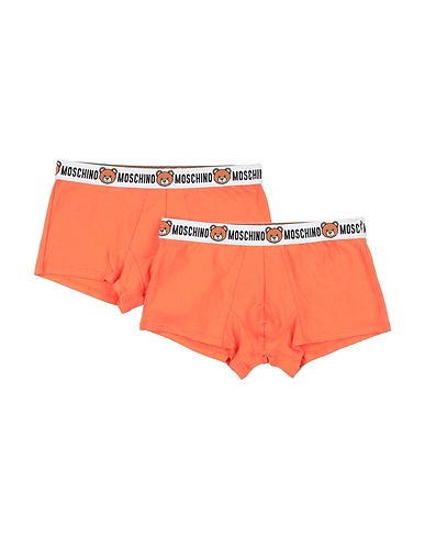 MOSCHINO Boxer UNDERWEAR Orange 95% Cotton, 5% Elastane